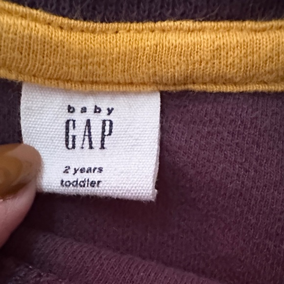 BabyGAP Dinosaur ribbed crewneck - Dark Blue and Yellow - Picture 5 of 6